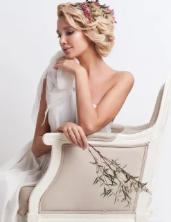 Alliance serti clos or jaune 375 ‰ et oxydes de zirconium - Mariage