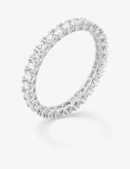 Alliance tour complet or 375 ‰ blanc et diamants synthétiques 0,96 ct SO OR
