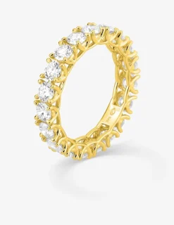 Alliance tour complet or 375 ‰ jaune et diamants synthétiques 2,85 ct SO OR