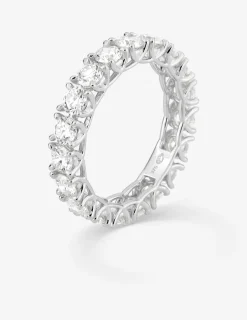 Alliance tour complet or 375 ‰ blanc et diamants synthétiques 2,85 ct SO OR