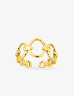 Bague acier jaune anneaux rigides SO OR
