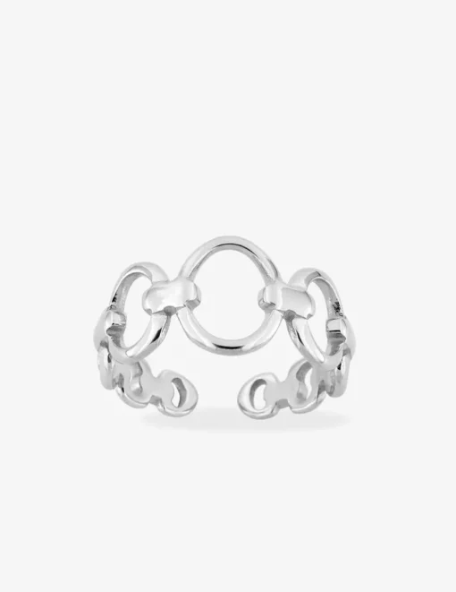 Bague ajustable en acier gris SO OR