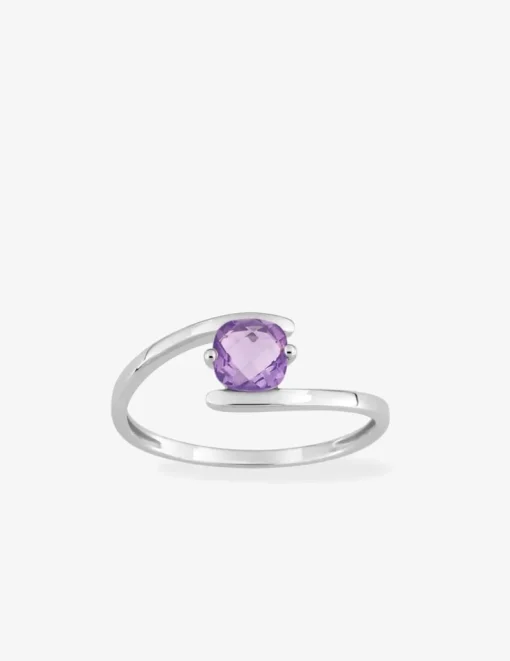 Bague améthyste en or 375‰ SO OR