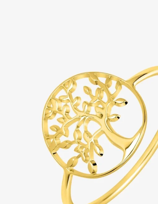 Bague arbre de vie plaqué or SO OR