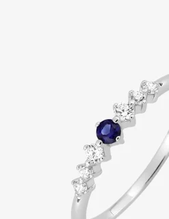 Bague argent 925 ‰ rhodié et oxydes de zirconium colorés SO OR
