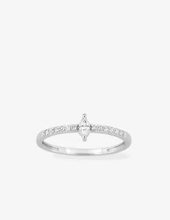 Bague Argent 925‰ rhodié & oxydes de zirconium SO OR
