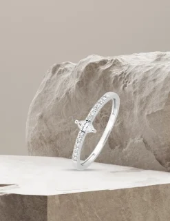 Bague Argent 925‰ rhodié & oxydes de zirconium SO OR