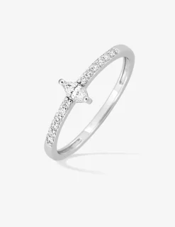 Bague Argent 925‰ rhodié & oxydes de zirconium SO OR