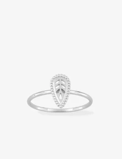 Bague argent rhodié 925 ‰ motif fantaisie SO OR