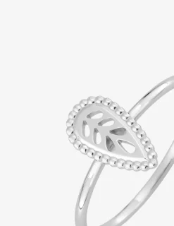 Bague argent rhodié 925 ‰ motif fantaisie SO OR
