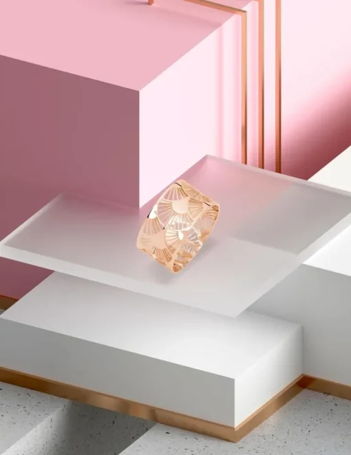 Bague Art déco or rose 750‰ SO OR