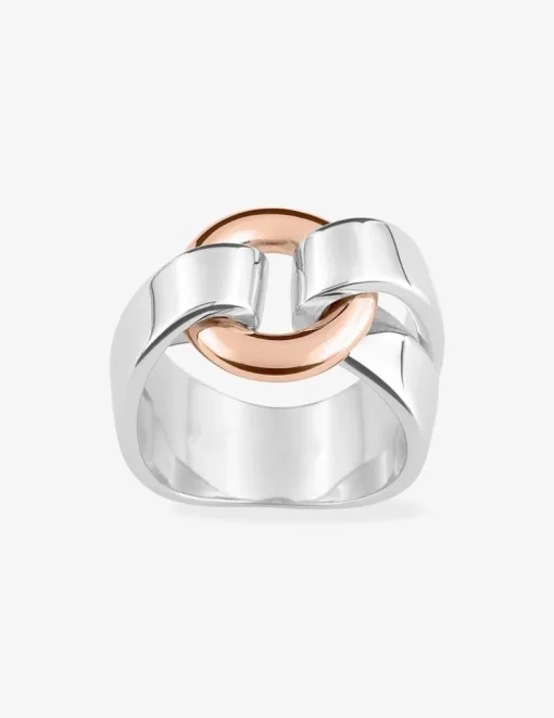 Bague bicolore argent 925 ‰, fantaisie SO OR