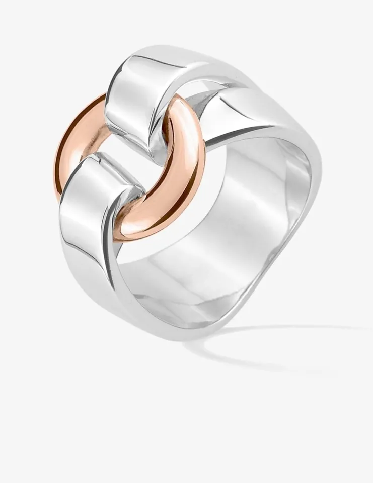 Bague bicolore argent 925 ‰, fantaisie SO OR