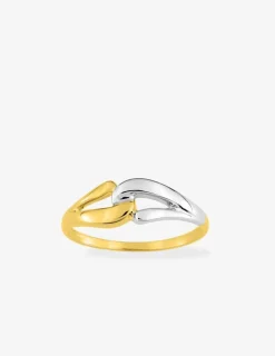 Bague bicolore or jaune 375 ‰ SO OR