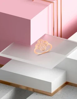 Bague Chance or rose 750‰ SO OR