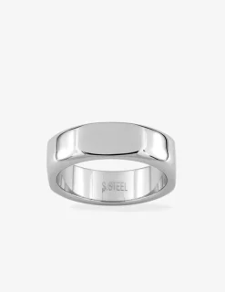 Bague chevalière acier gris SO OR
