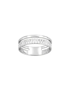Bague design moderne en argent 925 ‰ rhodié SO OR