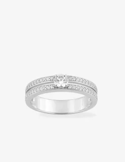 Bague en argent 925‰ serti d'oxydes de zirconium SO OR