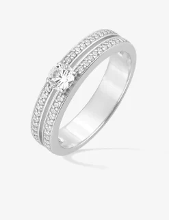 Bague en argent 925‰ serti d'oxydes de zirconium SO OR