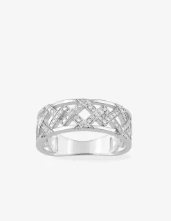 Bague en or blanc 750 ‰ et diamants 0,032 ct SO OR