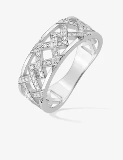 Bague en or blanc 750 ‰ et diamants 0,032 ct SO OR