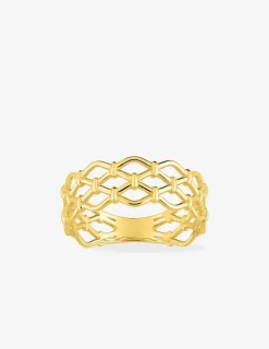 Bague en or jaune 375 ‰ ajourée SO OR
