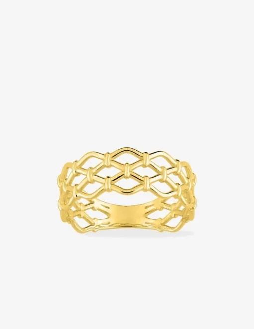 Bague en or jaune 375 ‰ ajourée SO OR