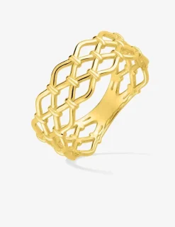 Bague en or jaune 375 ‰ ajourée SO OR