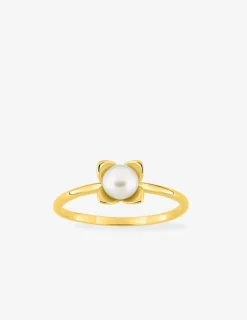 Bague en or jaune 750‰ et perle d'eau douce SO OR