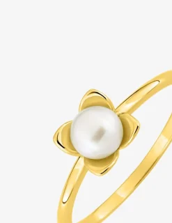 Bague en or jaune 750‰ et perle d'eau douce SO OR
