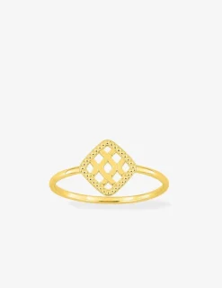 Bague en plaqué or motif original SO OR