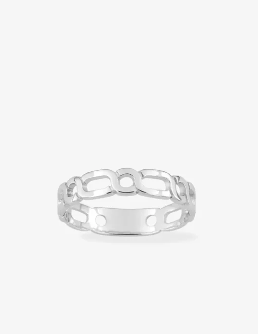 Bague entrelacs argent 925‰ rhodié SO OR