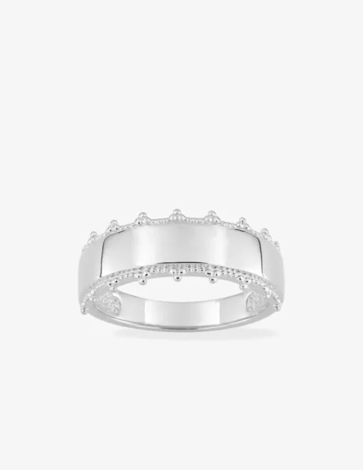 Bague fantaisie argent rhodié 925 ‰ SO OR