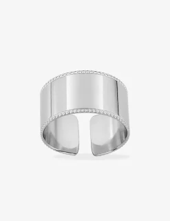 Bague fantaisie en acier  taille ajustable SO OR