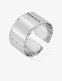Bague fantaisie en acier  taille ajustable SO OR