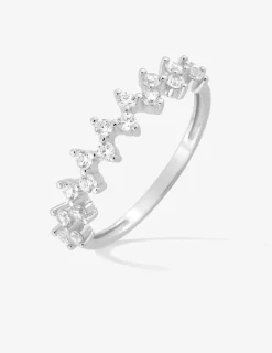 Bague fantaisie en or blanc 750 ‰ et oxyde de zirconium SO OR