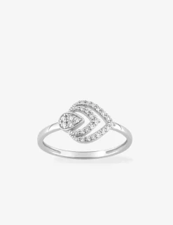 Bague fantaisie en or blanc 375‰ SO OR