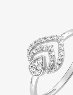 Bague fantaisie en or blanc 375‰ SO OR