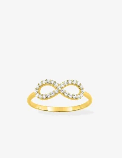 Bague fantaisie or jaune 375 ‰ oxyde de zirconium SO OR