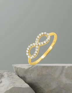 Bague fantaisie or jaune 375 ‰ oxyde de zirconium SO OR
