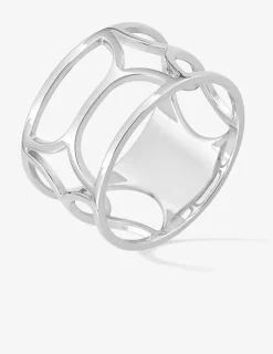 Bague graphique Argent 925‰ rhodié SO OR