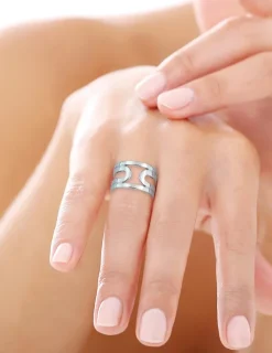 Bague Graphique en argent SO OR