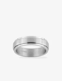 Bague grise en acier 6 mm SO OR