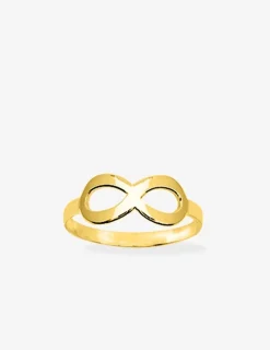 Bague infini 15 mm plaqué or SO OR