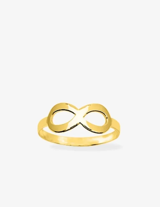 Bague infini 15 mm plaqué or SO OR