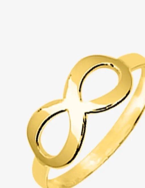 Bague infini 15 mm plaqué or SO OR