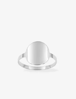 Bague jeton 11 mm argent rhodié 925 ‰ SO OR