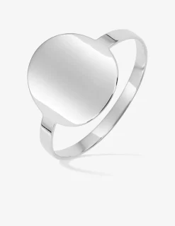 Bague jeton 11 mm argent rhodié 925 ‰ SO OR