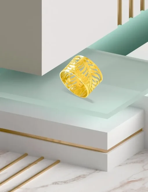 Bague Jungle or jaune 750‰ SO OR