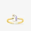 Bague licorne réglable plaqué or et laque SO OR